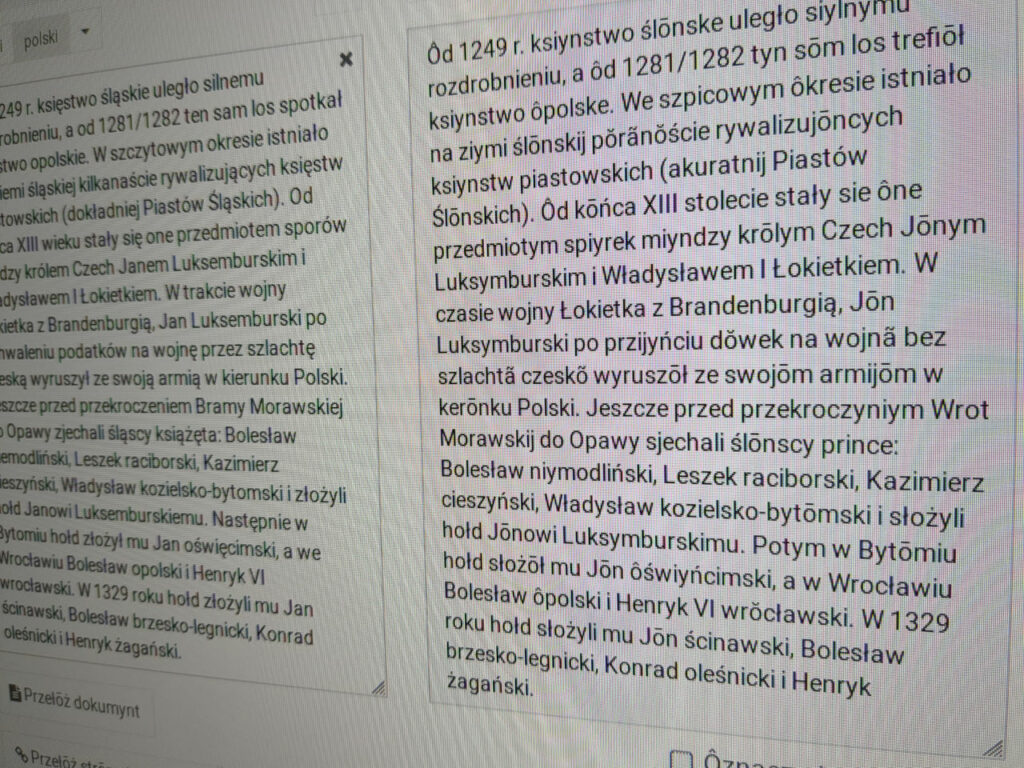 Nowo wersyjo translatora
